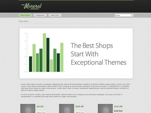 Mineral Theme for Shopping Cart Designer