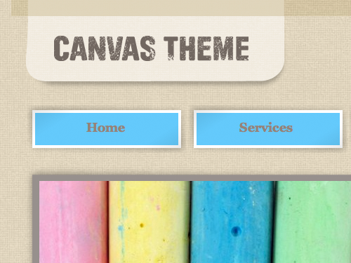Canvas Theme for Visual Site Designer - Detail