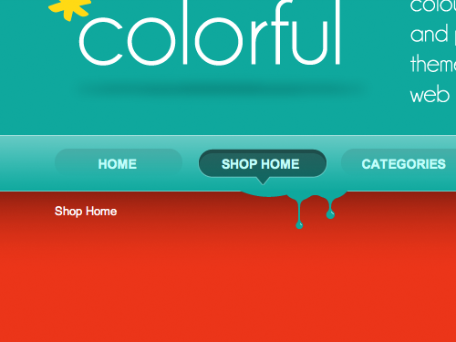 Colorful Theme for Shopping Cart Designer - Detail