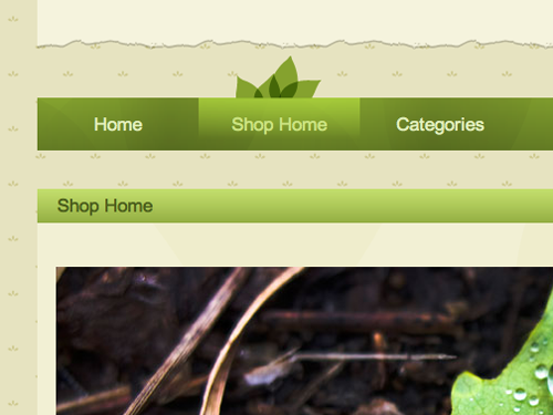 Ecologic Theme for Shopping Cart Designer - Detail