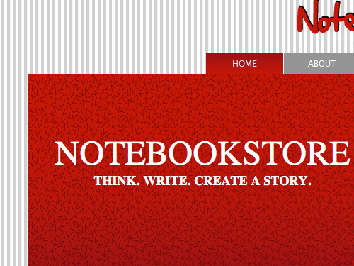 Notebook Theme for Visual Site Designer -Detail