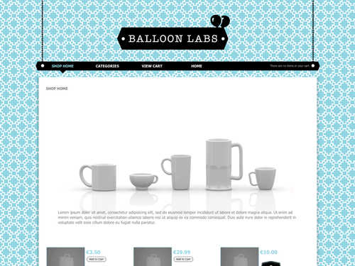 Balloon Labs Theme for Shopping Cart Designer
