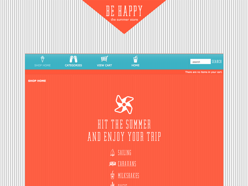 Be Happy Theme for Shopping Cart Designer