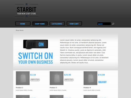 Starbit Theme for Shopping Cart Designer