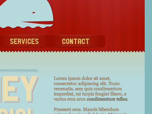 The Whale Theme for Visual Site  Designer - Detail