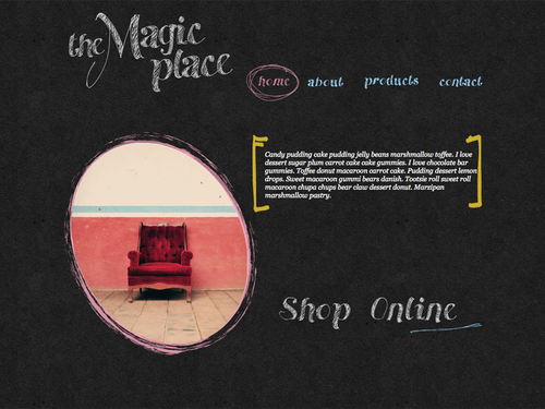 The Magic Place Theme for Visual Site Designer