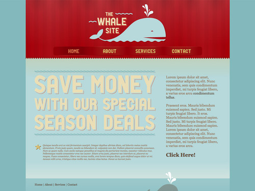 The Whale Theme for Visual Site  Designer
