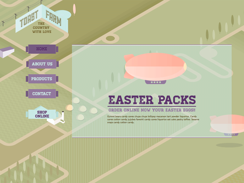 Toast Farm Theme for Visual Site Designer