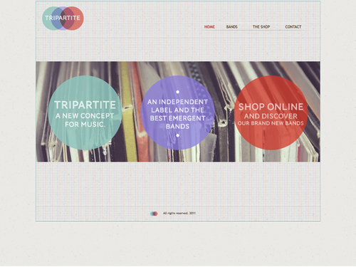 Tripartite Theme for Visual Site Designerm